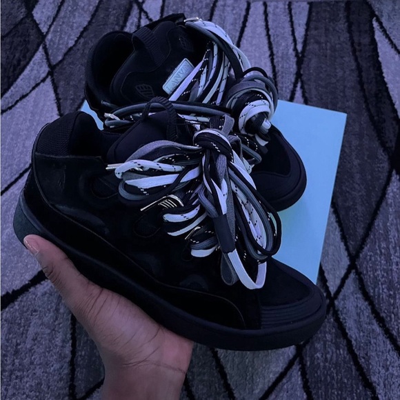 Lanvin size 9 used before black and white & gray